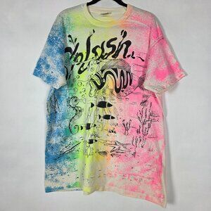 Vintage New York Knit Works Fish Splash Tie Dye Mens 3XL Short Sleeve T Shirt